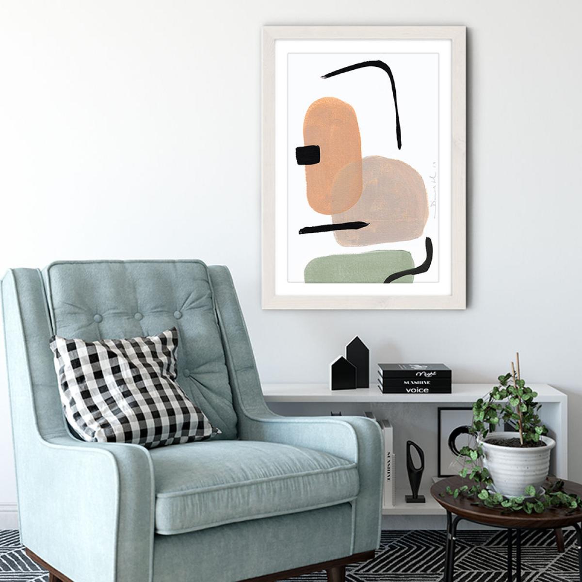 New School II Art Print White Frame – image 2