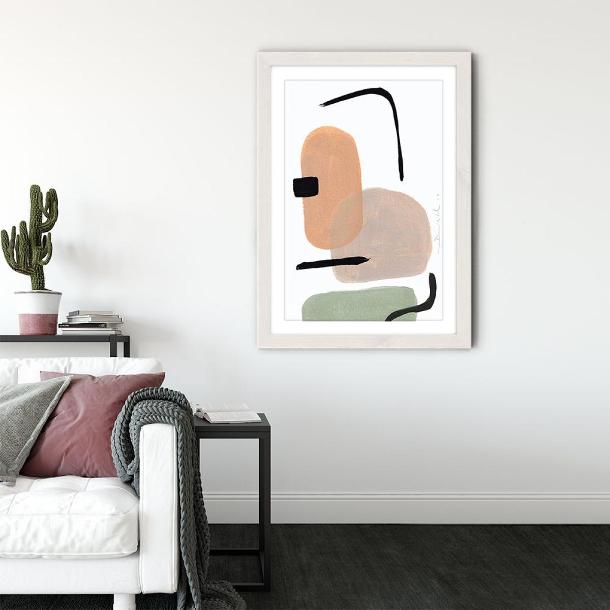 New School II Art Print White Frame – image 3