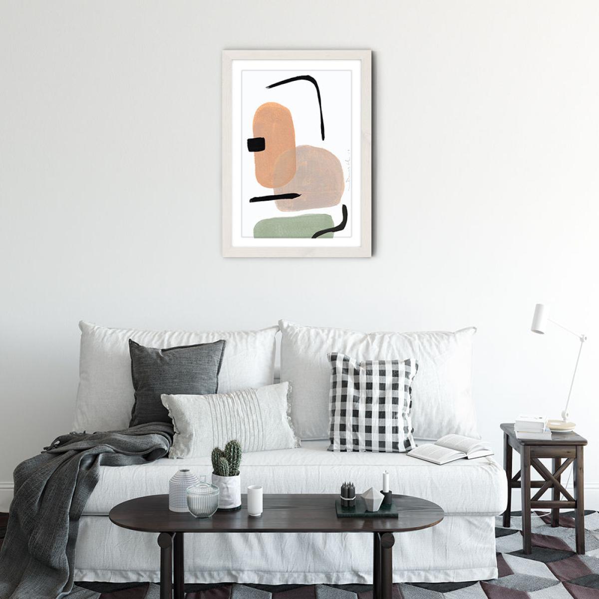 New School II Art Print White Frame – image 4