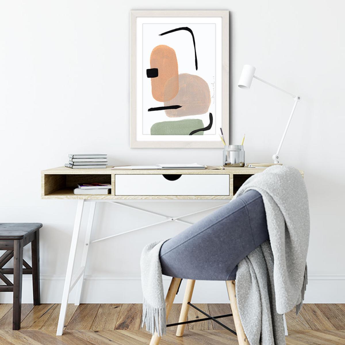 New School II Art Print White Frame – image 5