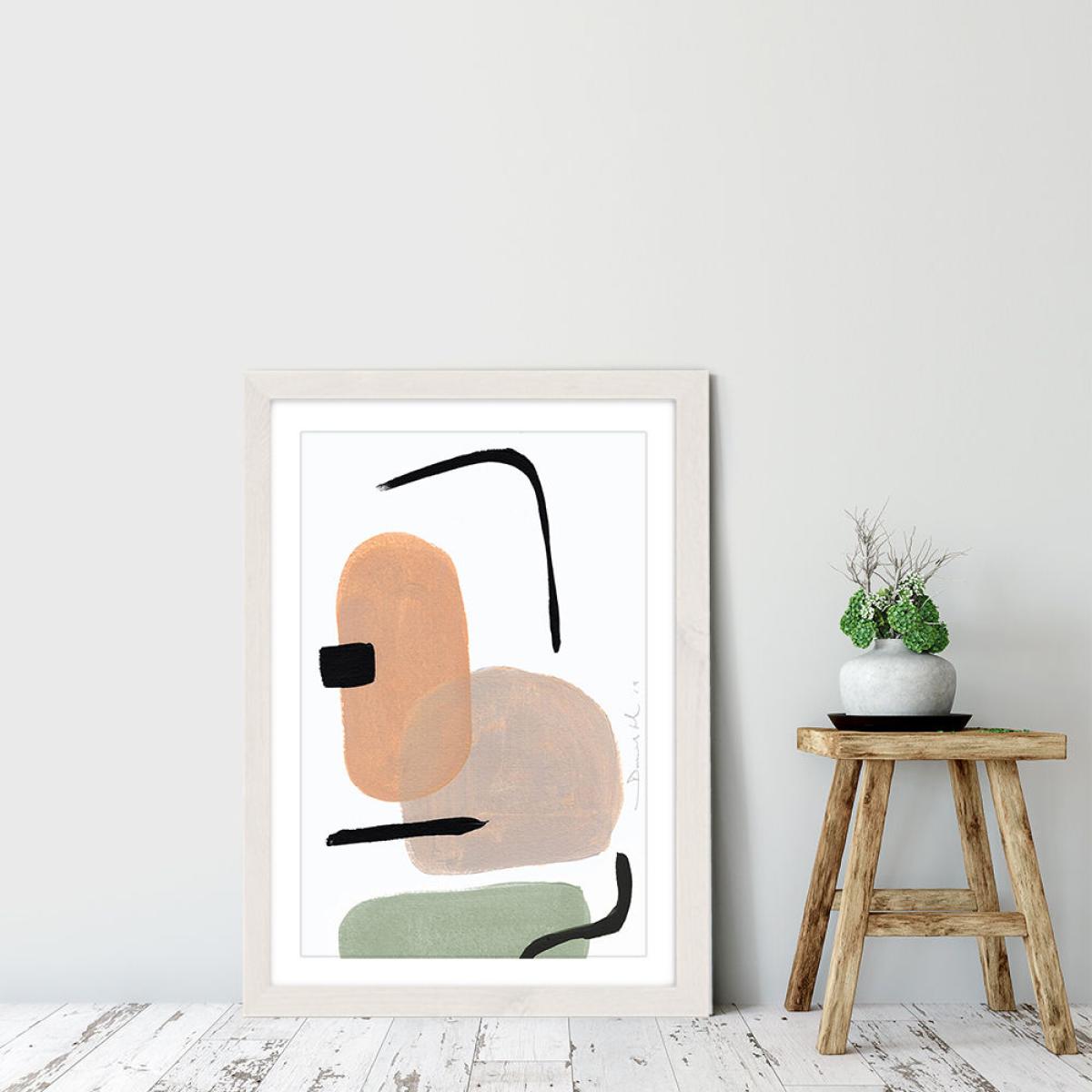 New School II Art Print White Frame – image 6