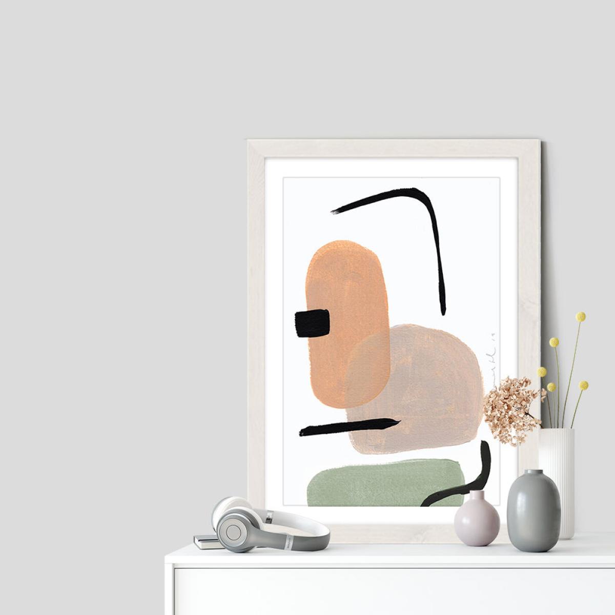New School II Art Print White Frame – image 7