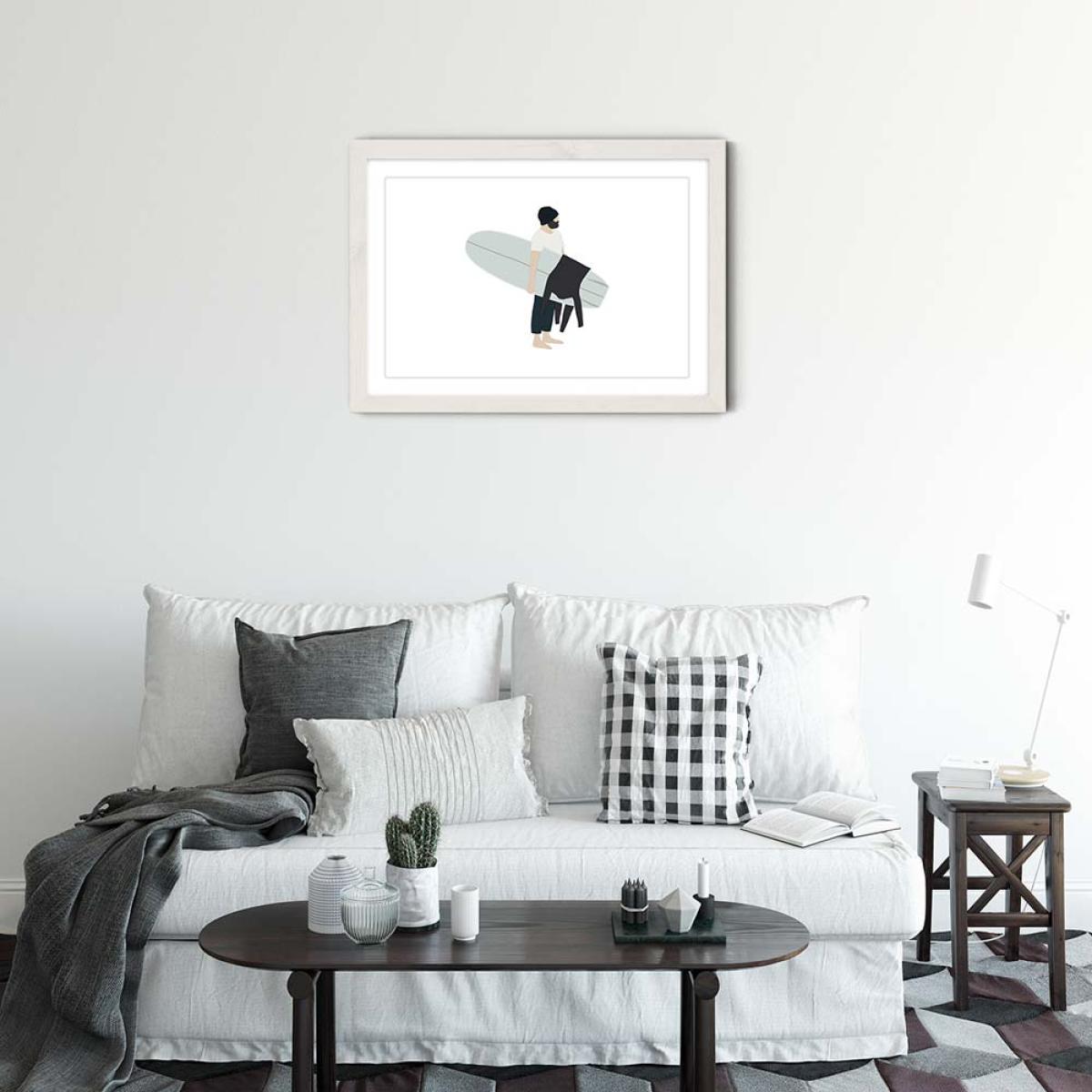 Arrived Art Print White Frame – image 2