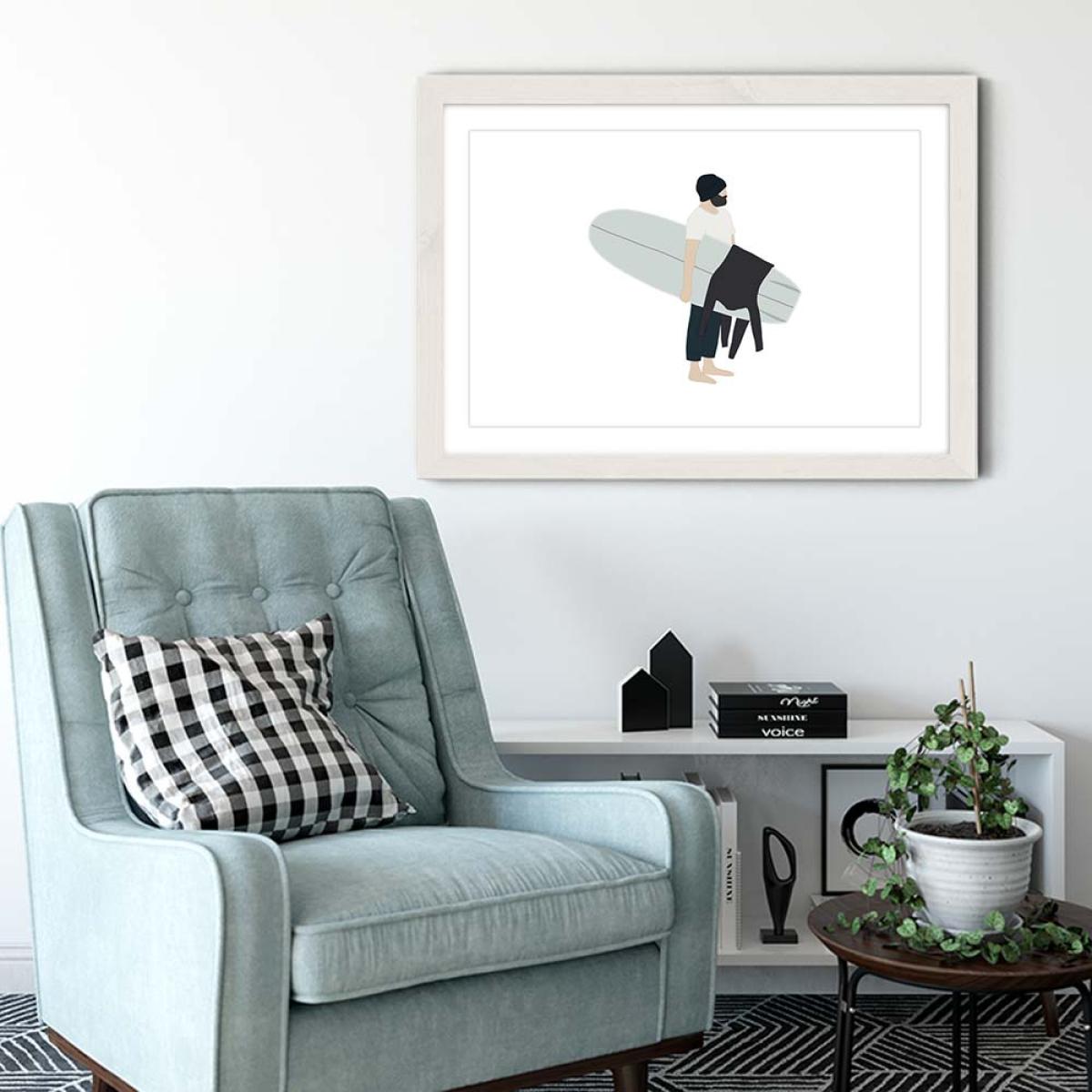 Arrived Art Print White Frame – image 4
