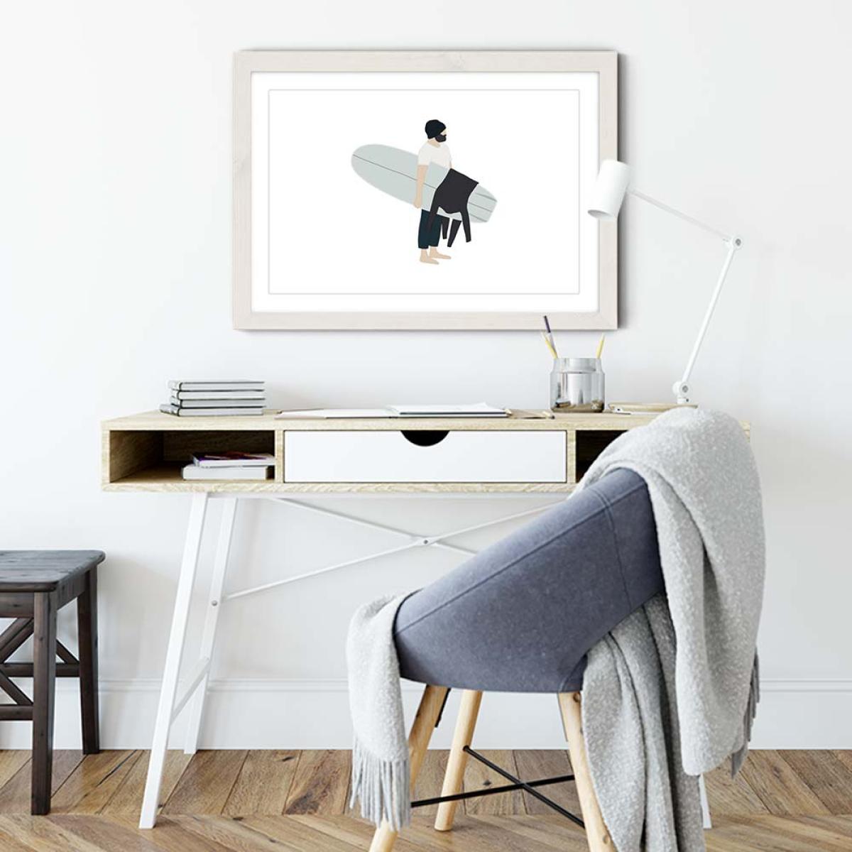 Arrived Art Print White Frame – image 5