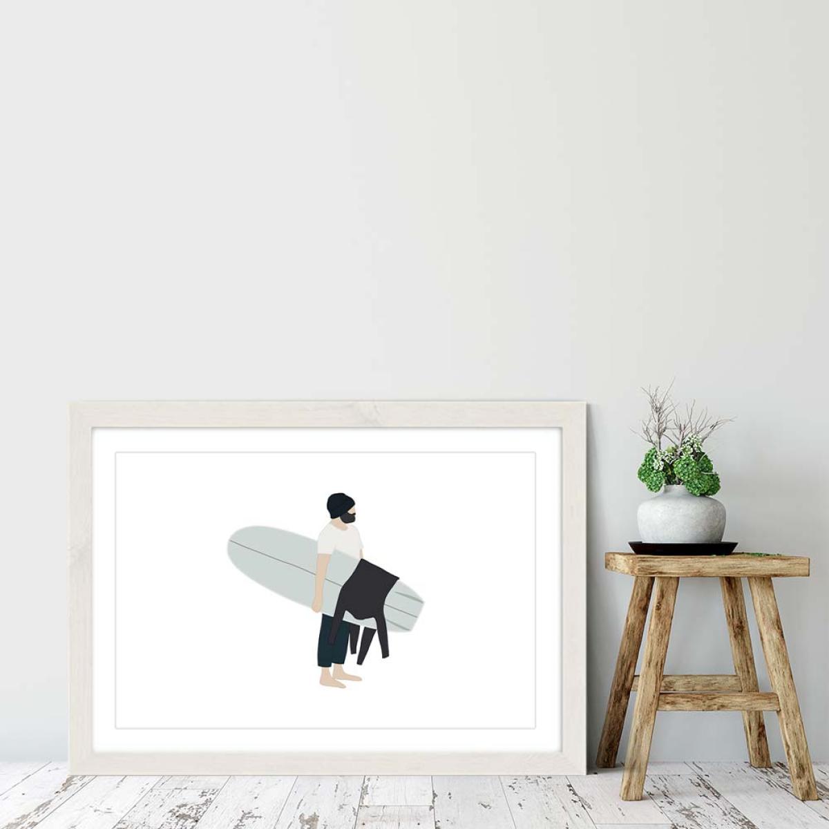 Arrived Art Print White Frame – image 6