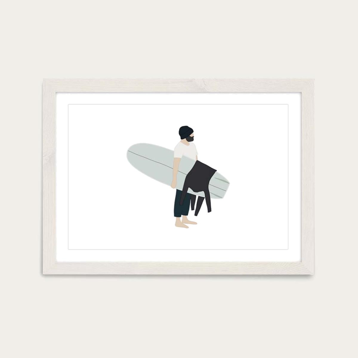 Arrived Art Print White Frame – image 1