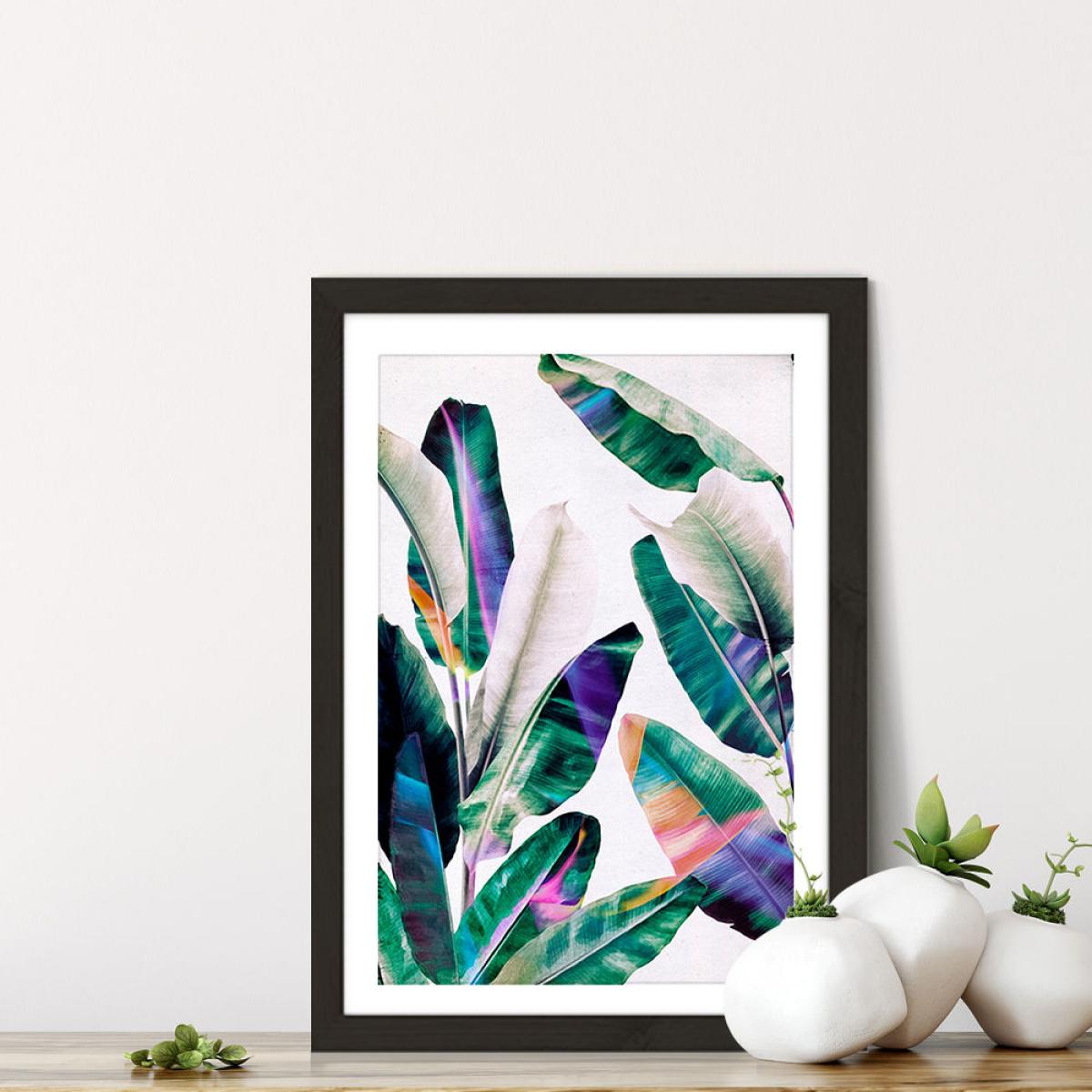 Tropical No. 1 Art Print Black Frame – image 2