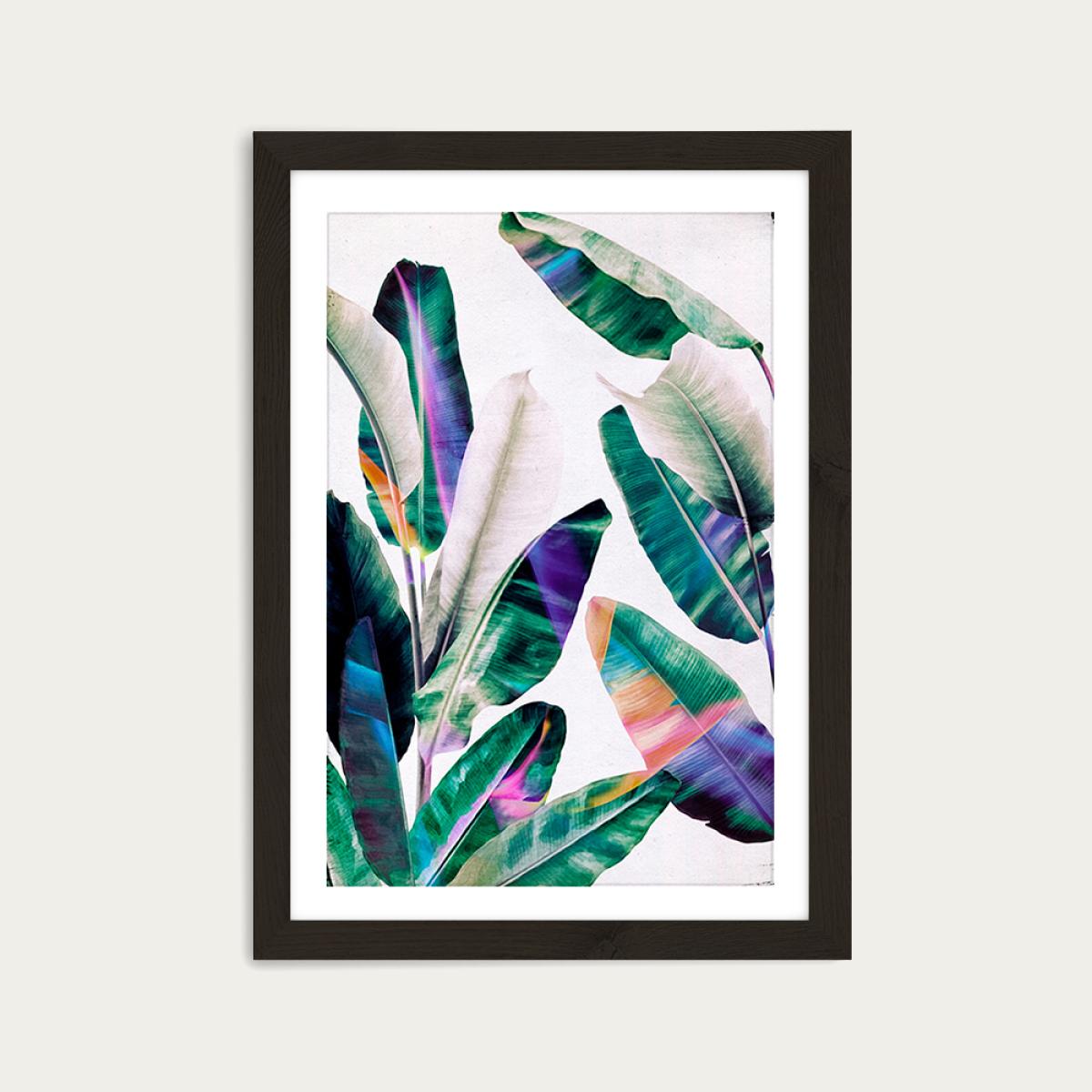 Tropical No. 1 Art Print Black Frame – image 1