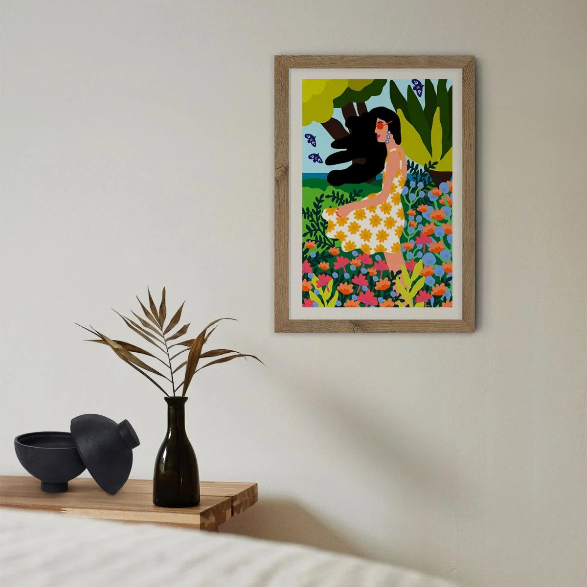 I Like The Wind Art Print Oak Frame – image 11