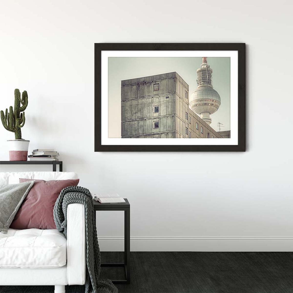 Platte 01 Art Print Black Frame – image 2