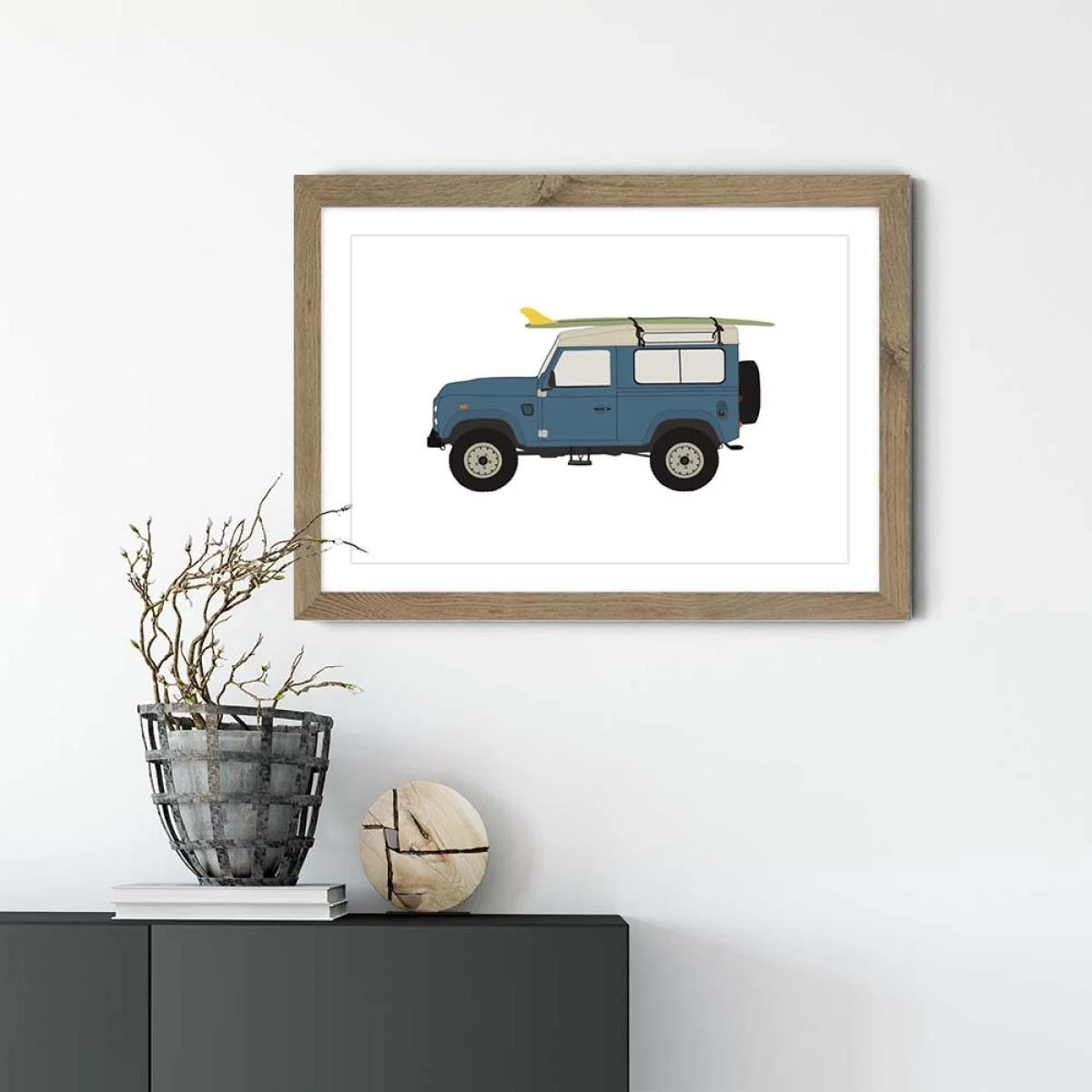 Landy Art Print Oak Frame – image 2