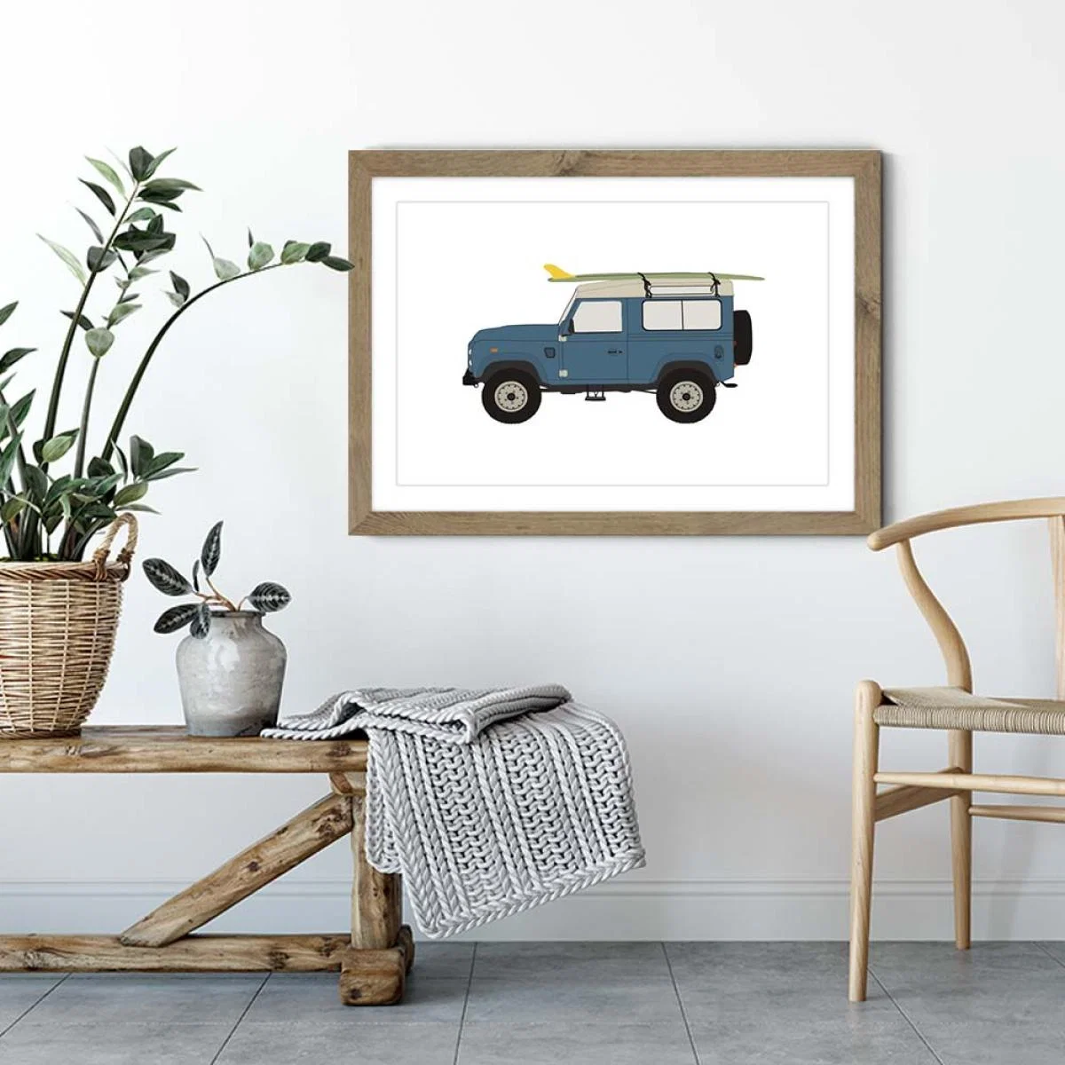Landy Art Print Oak Frame – image 3