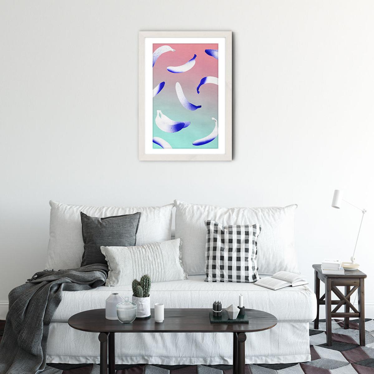 B-A-N-A-N-A-S Art Print White Frame – image 5