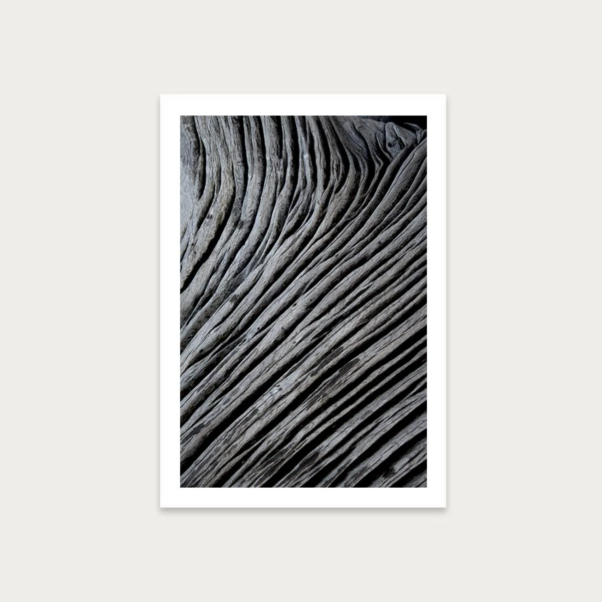 Wooden Waves and Ocean Textures Art Print Unframed