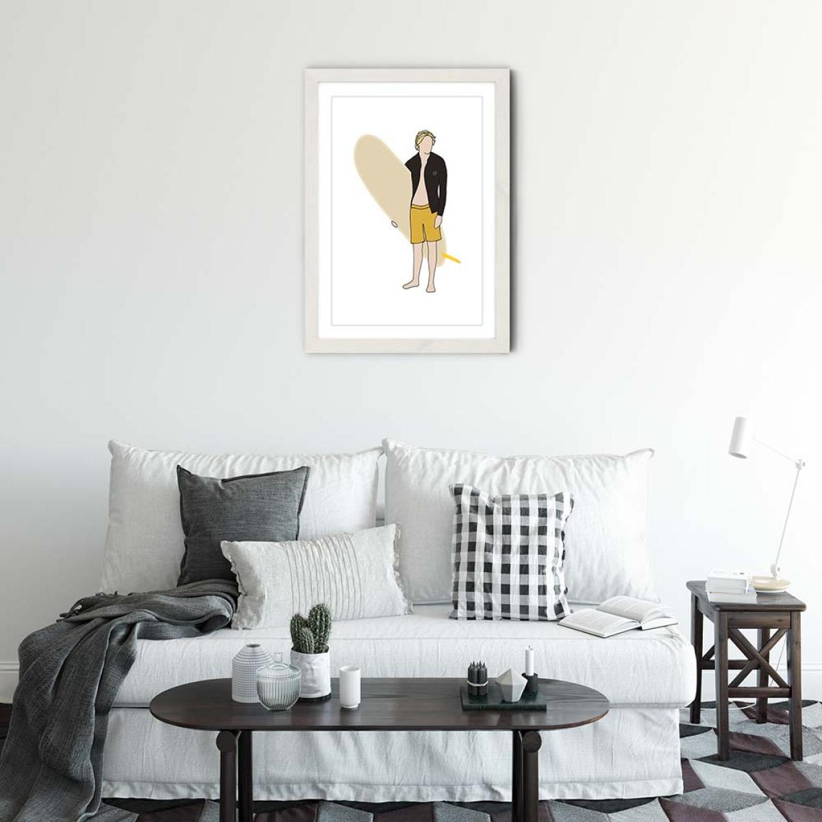 Lookback Art Print White Frame – image 2