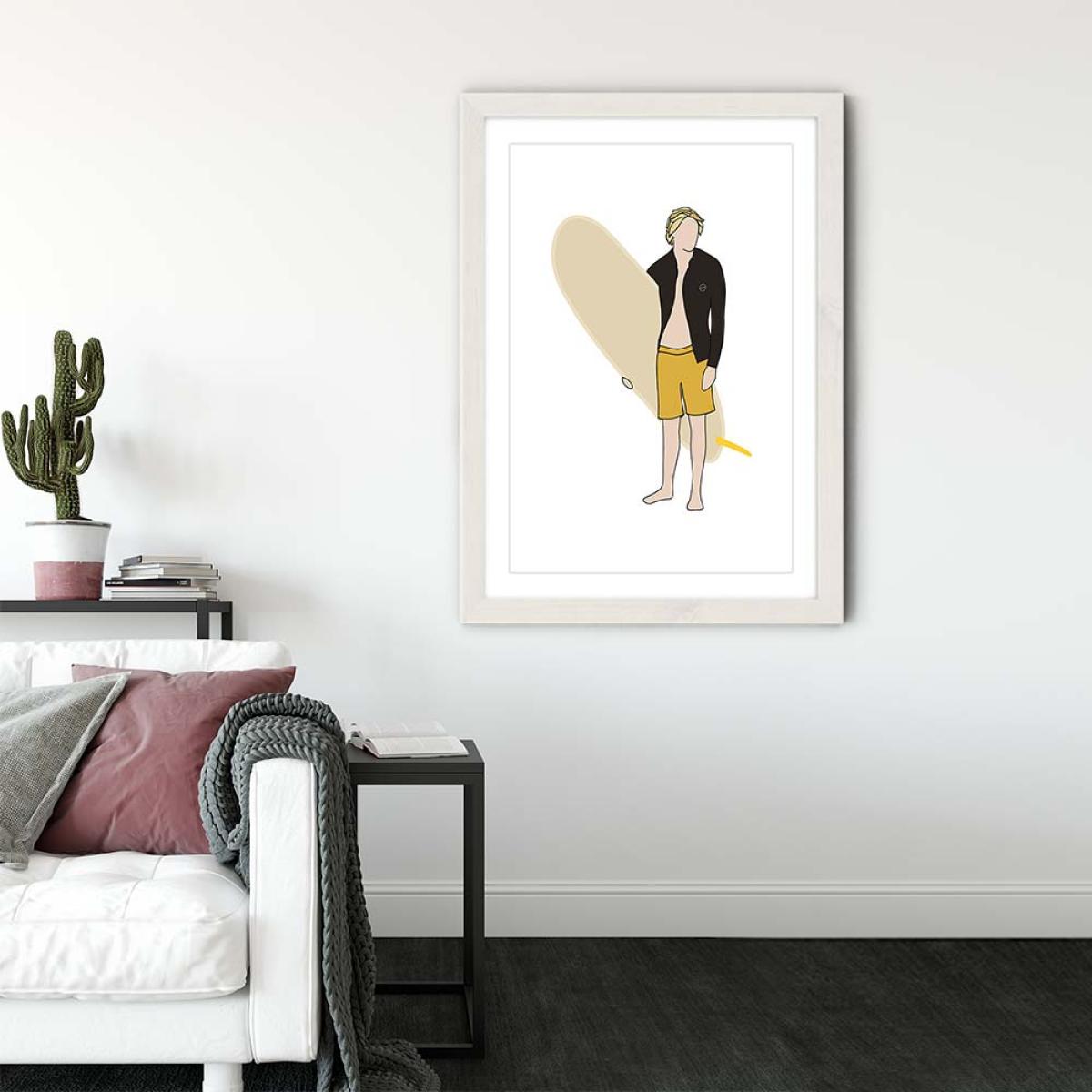 Lookback Art Print White Frame – image 3