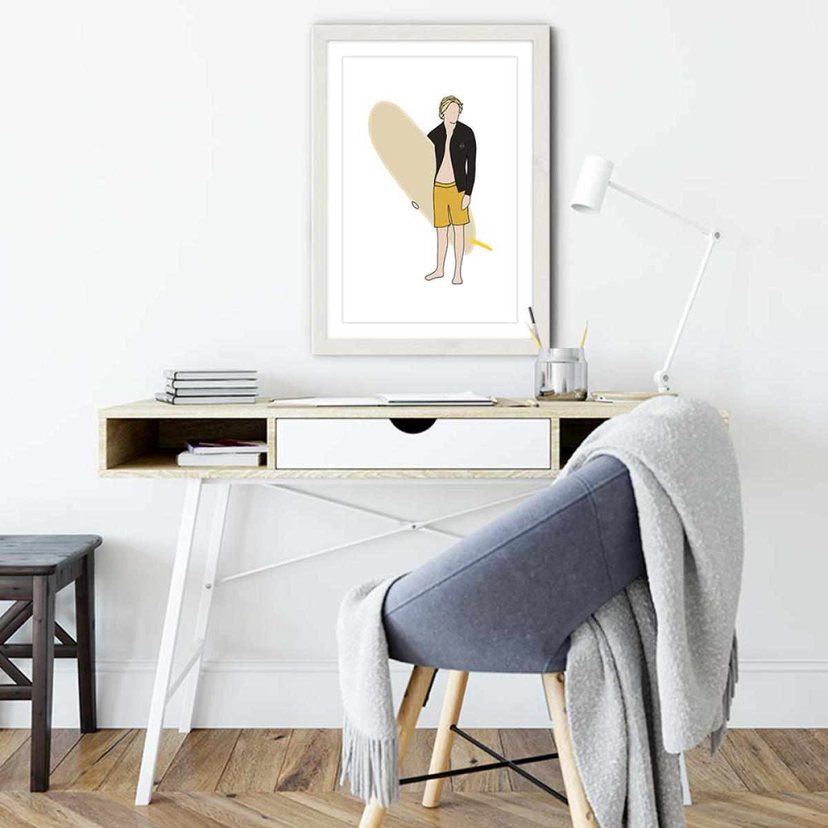 Lookback Art Print White Frame – image 5
