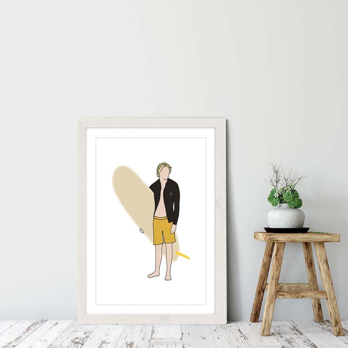 Lookback Art Print White Frame – image 6