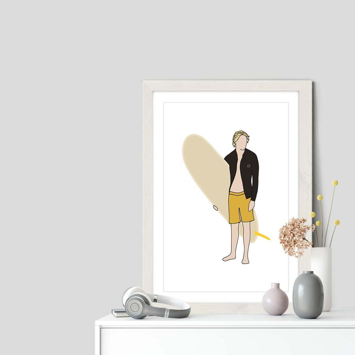 Lookback Art Print White Frame – image 7