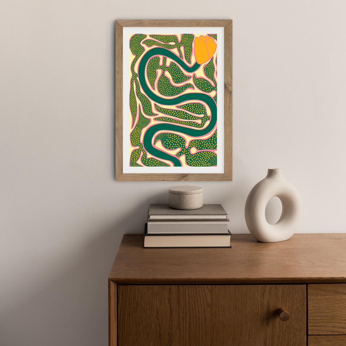 The Place to Rest My Head Art Print Oak Frame – image 3