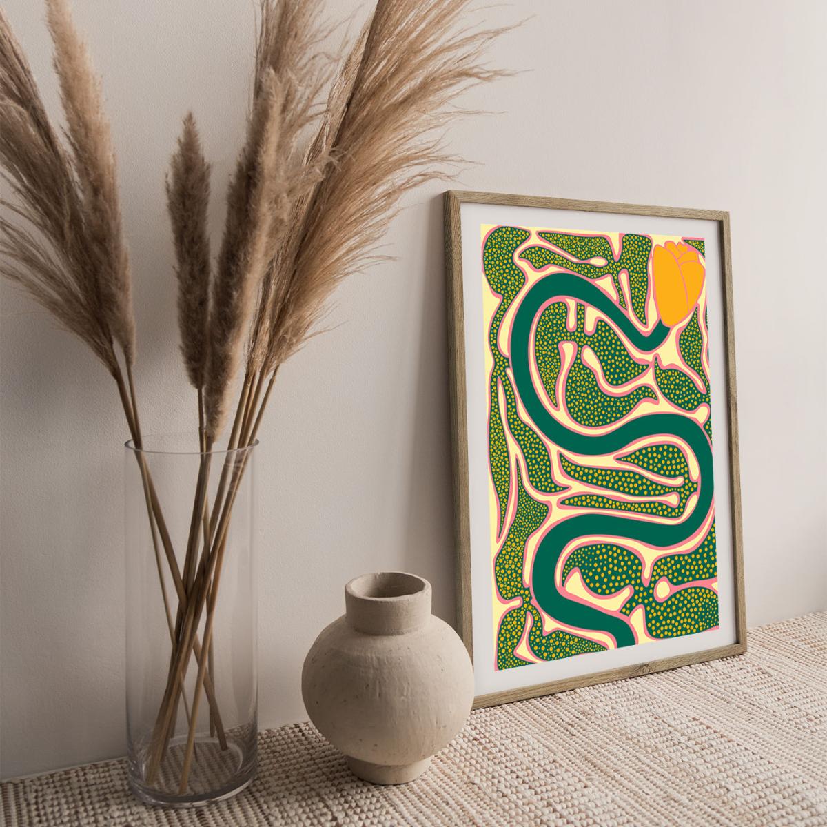 The Place to Rest My Head Art Print Oak Frame – image 4