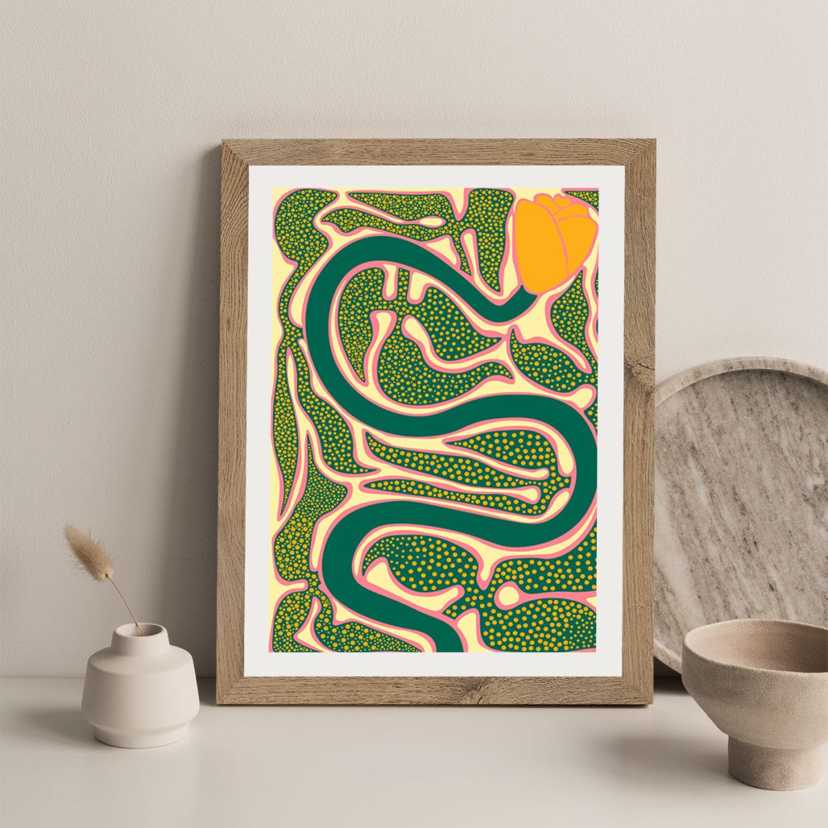 The Place to Rest My Head Art Print Oak Frame – image 5