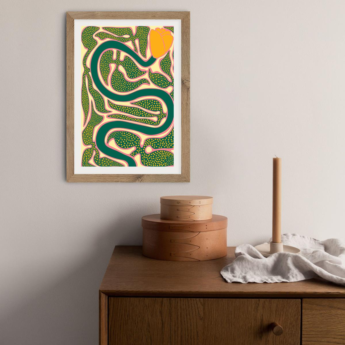 The Place to Rest My Head Art Print Oak Frame – image 6