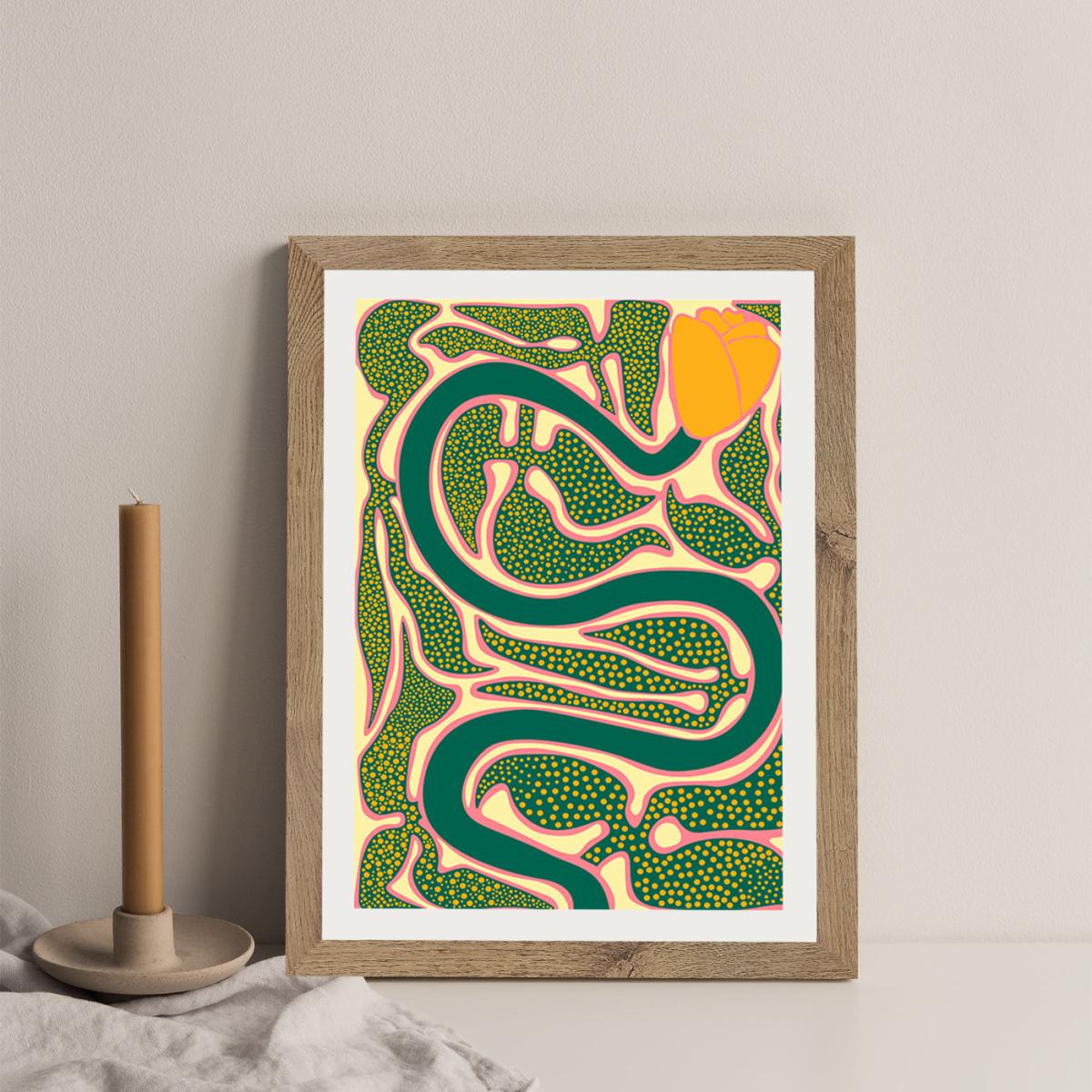 The Place to Rest My Head Art Print Oak Frame – image 7