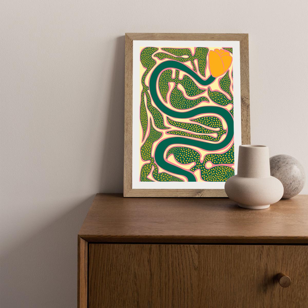 The Place to Rest My Head Art Print Oak Frame – image 8