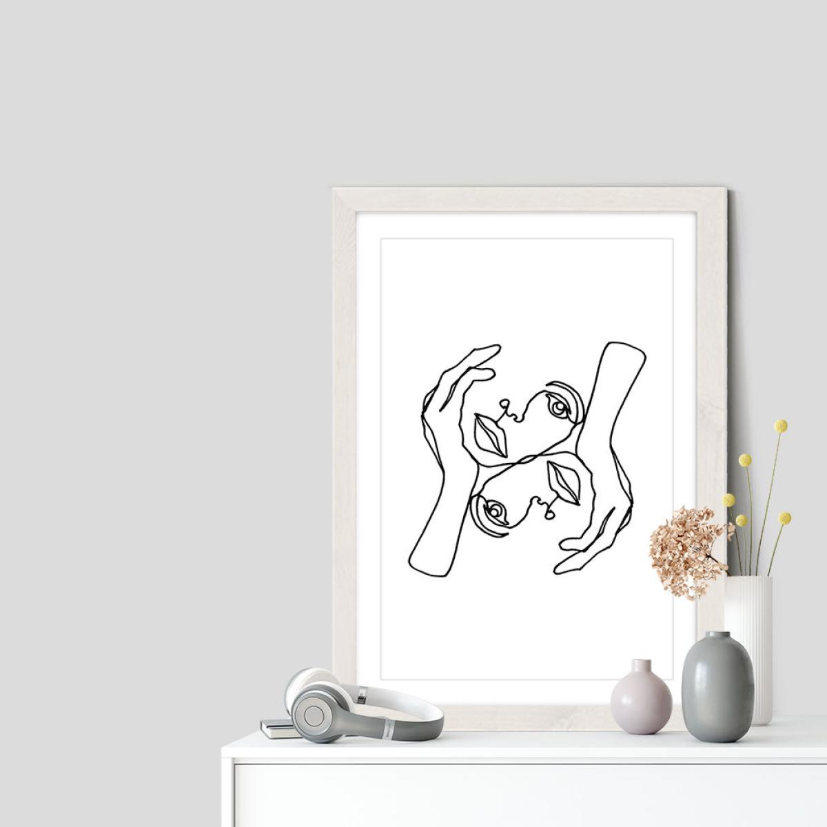 Julie Art Print White Frame – image 6
