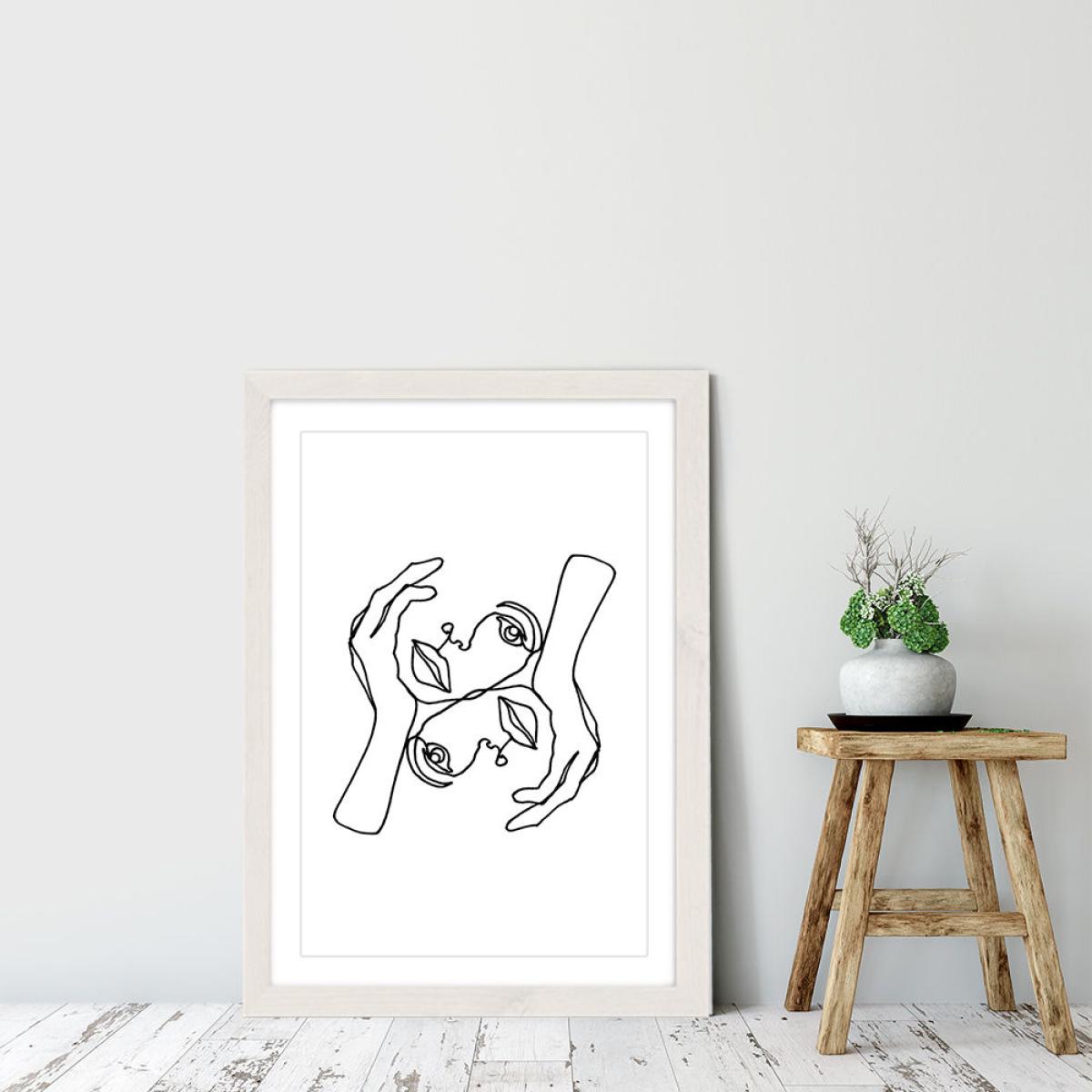 Julie Art Print White Frame – image 7