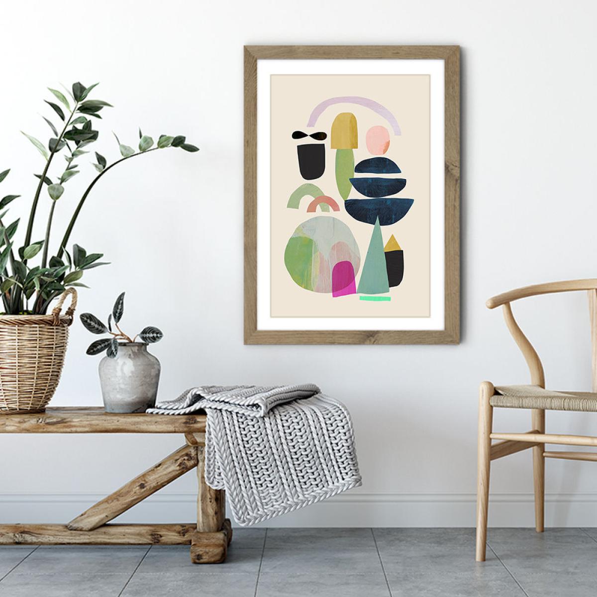 Nord III Art Print Oak Frame – image 3