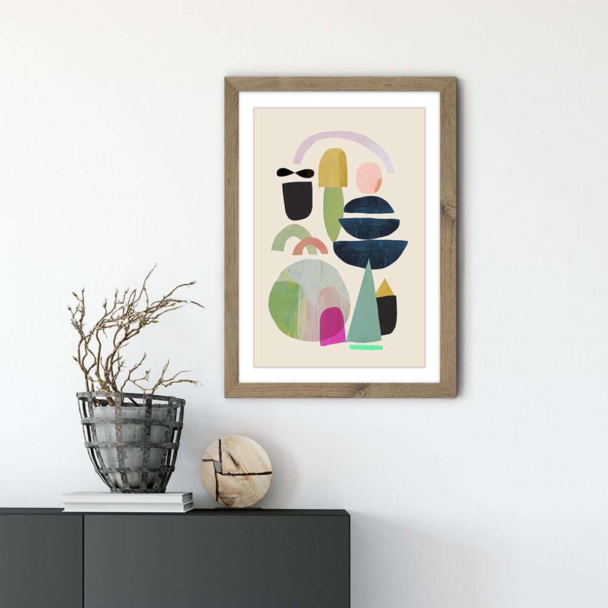 Nord III Art Print Oak Frame – image 4