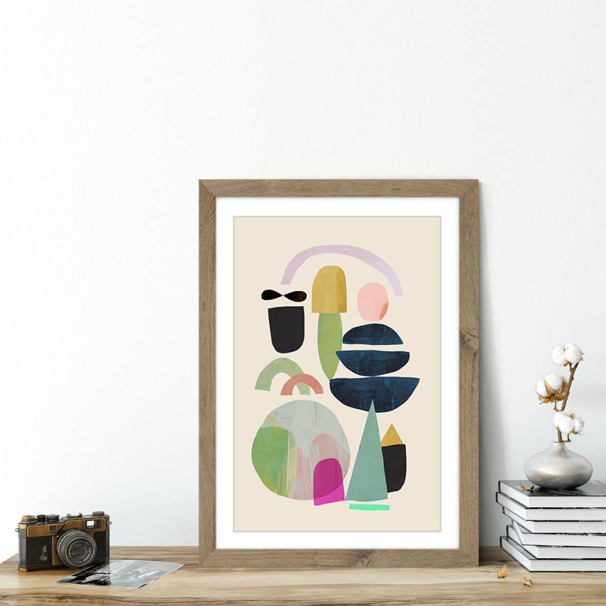 Nord III Art Print Oak Frame – image 5