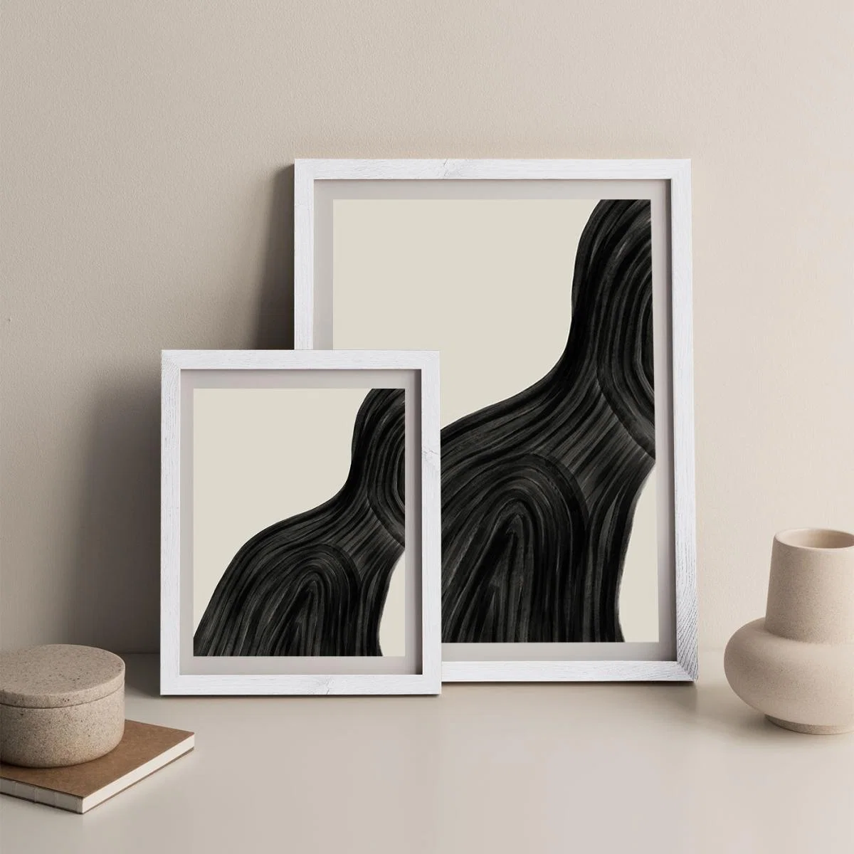 When You Left Art Print White Frame – image 7
