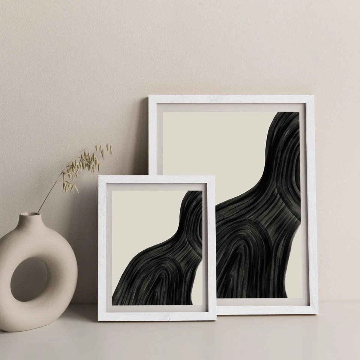 When You Left Art Print White Frame – image 8