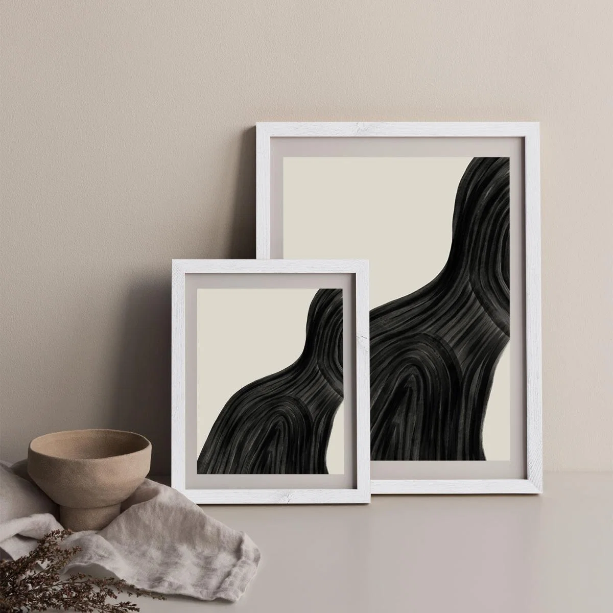 When You Left Art Print White Frame – image 9