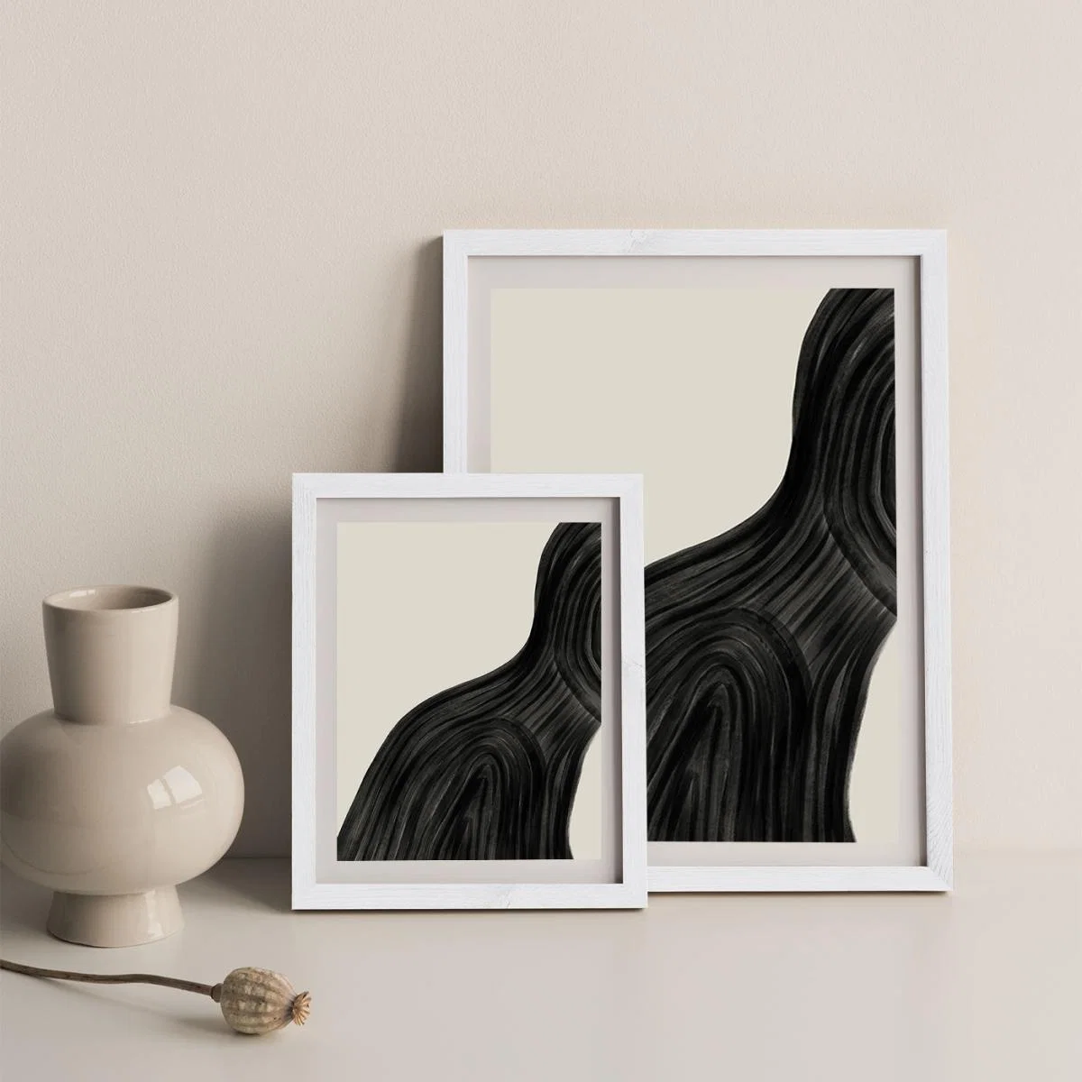 When You Left Art Print White Frame – image 10