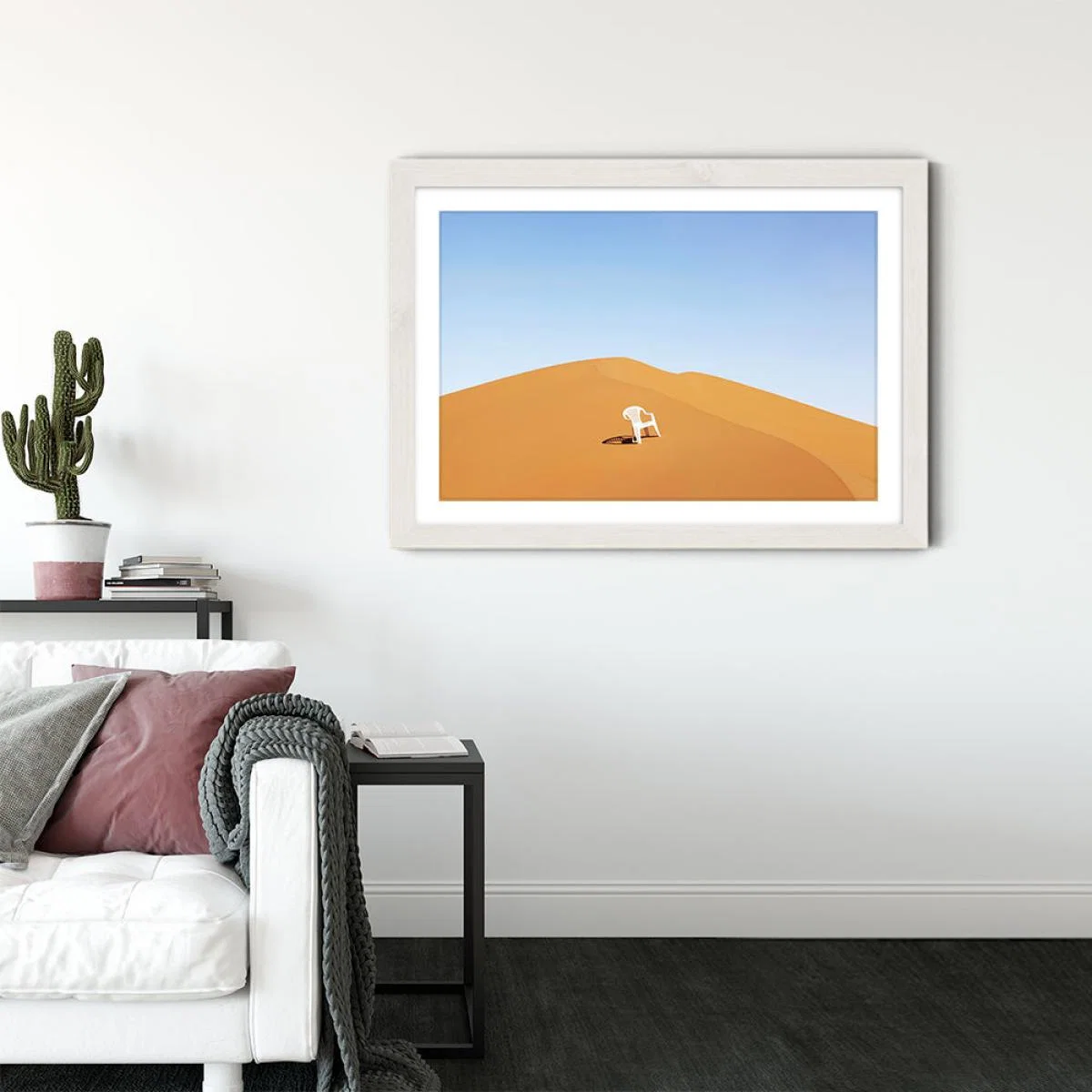 Escape Art Print White Frame – image 3