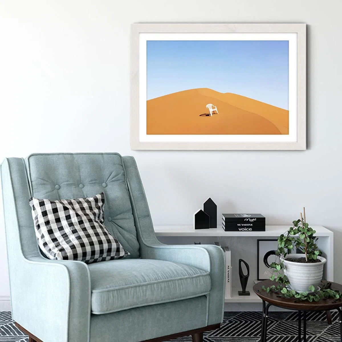 Escape Art Print White Frame – image 4