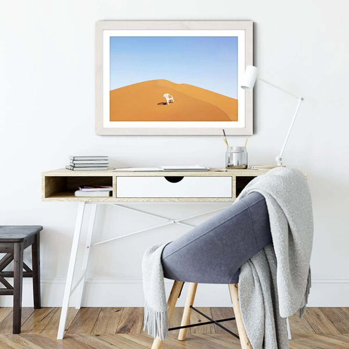 Escape Art Print White Frame – image 5