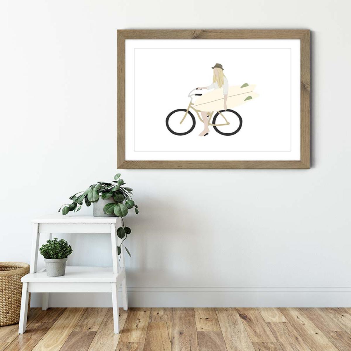 Honey Art Print Oak Frame – image 4