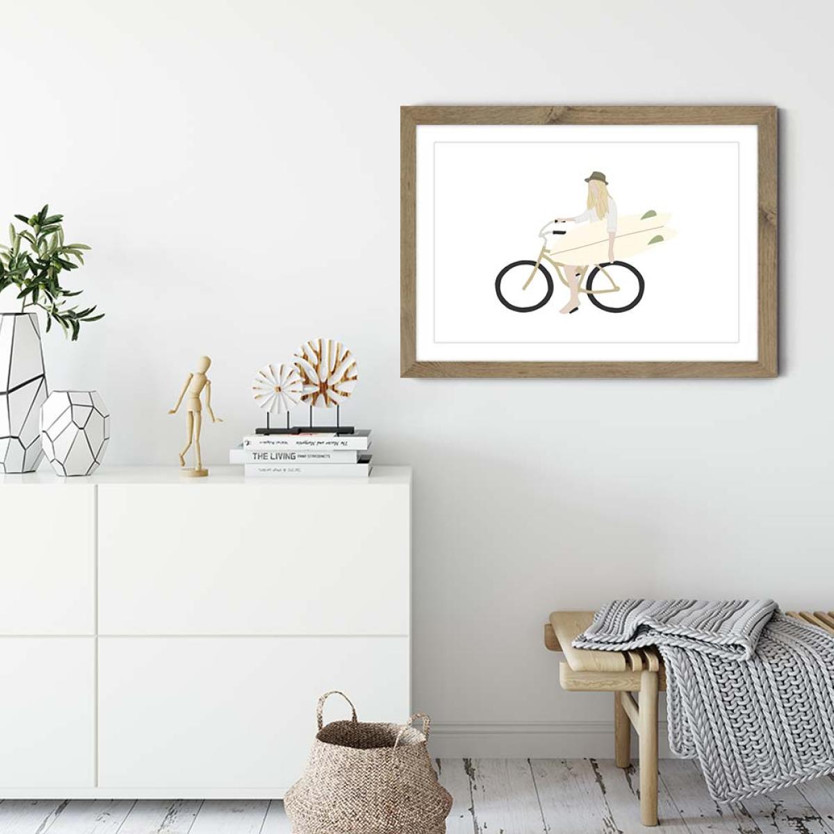 Honey Art Print Oak Frame – image 5