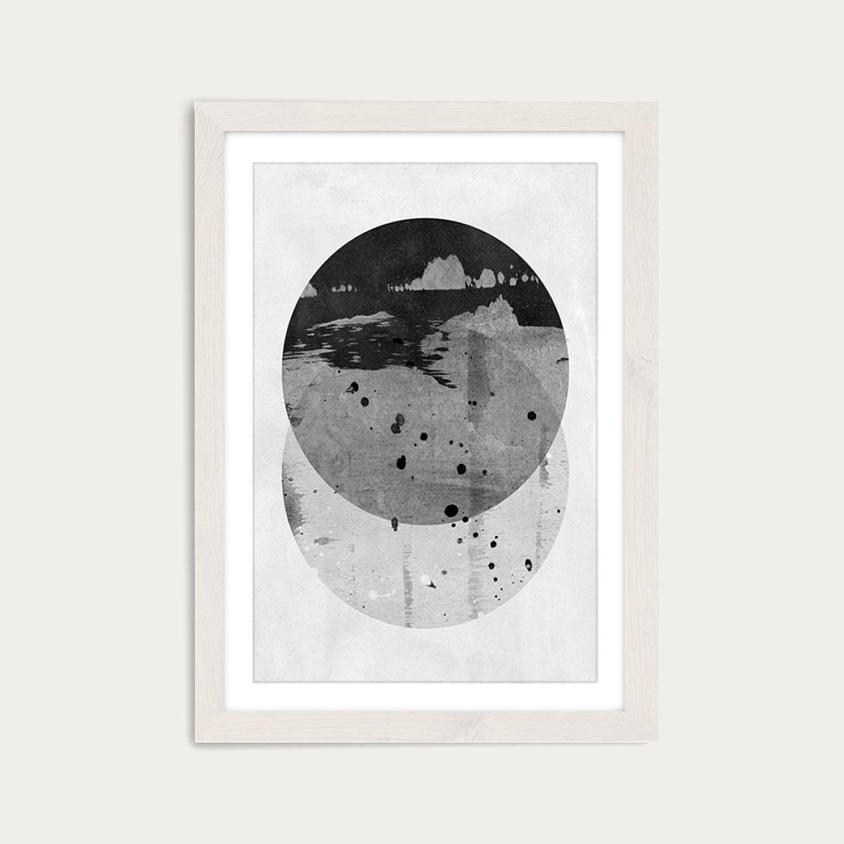 Geometry No. 3 Art Print White Frame – image 1