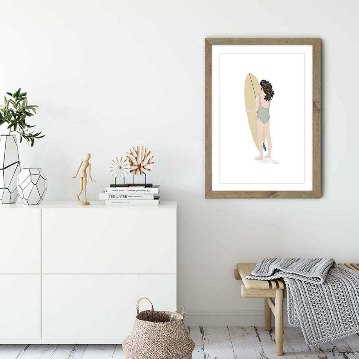 Mara Art Print Oak Frame – image 3