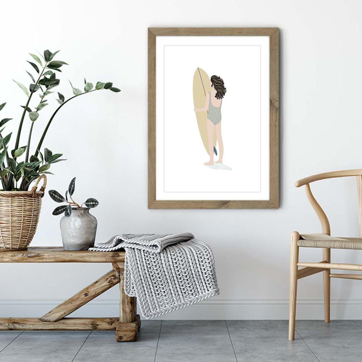 Mara Art Print Oak Frame – image 4