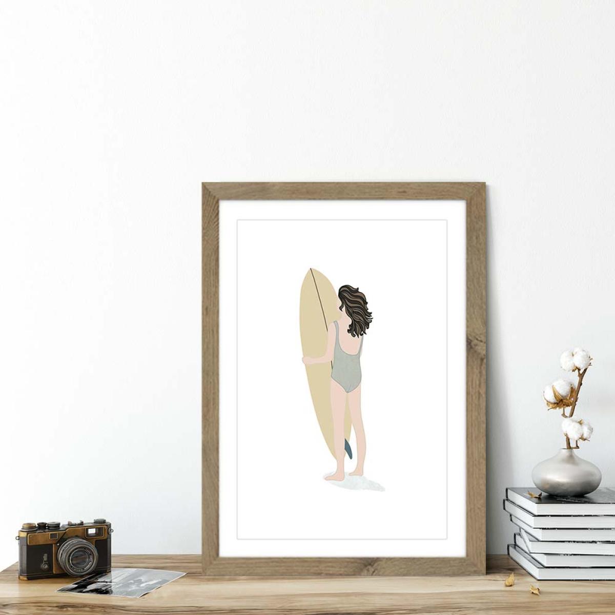 Mara Art Print Oak Frame – image 5