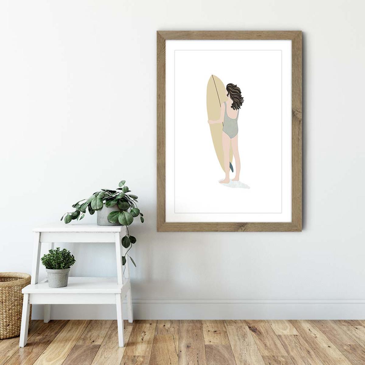 Mara Art Print Oak Frame – image 6