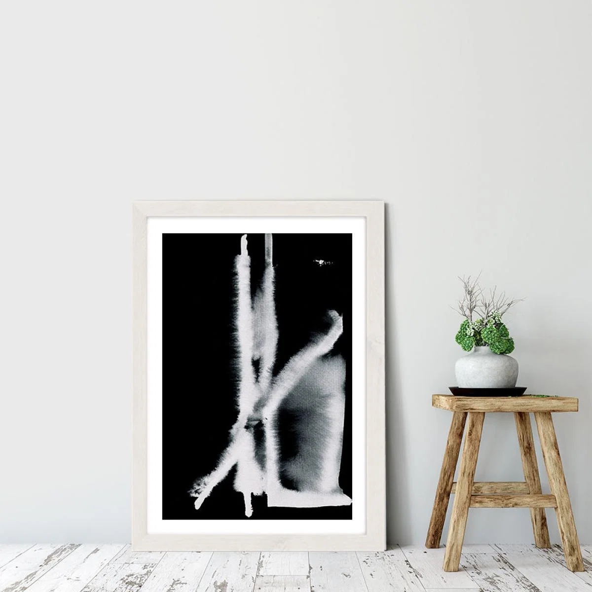 Feathery Milky Way Art Print White Frame – image 6